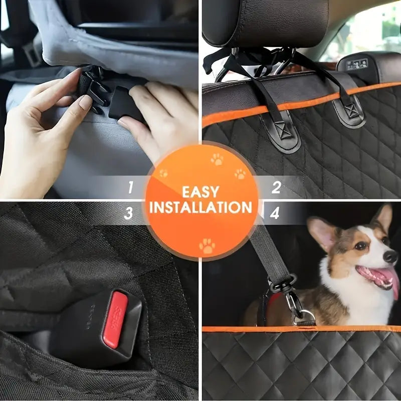 Heavy-Duty Dog Hammock - Back Seat Car Protector