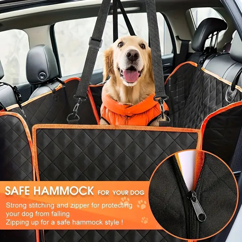 Heavy-Duty Dog Hammock - Back Seat Car Protector