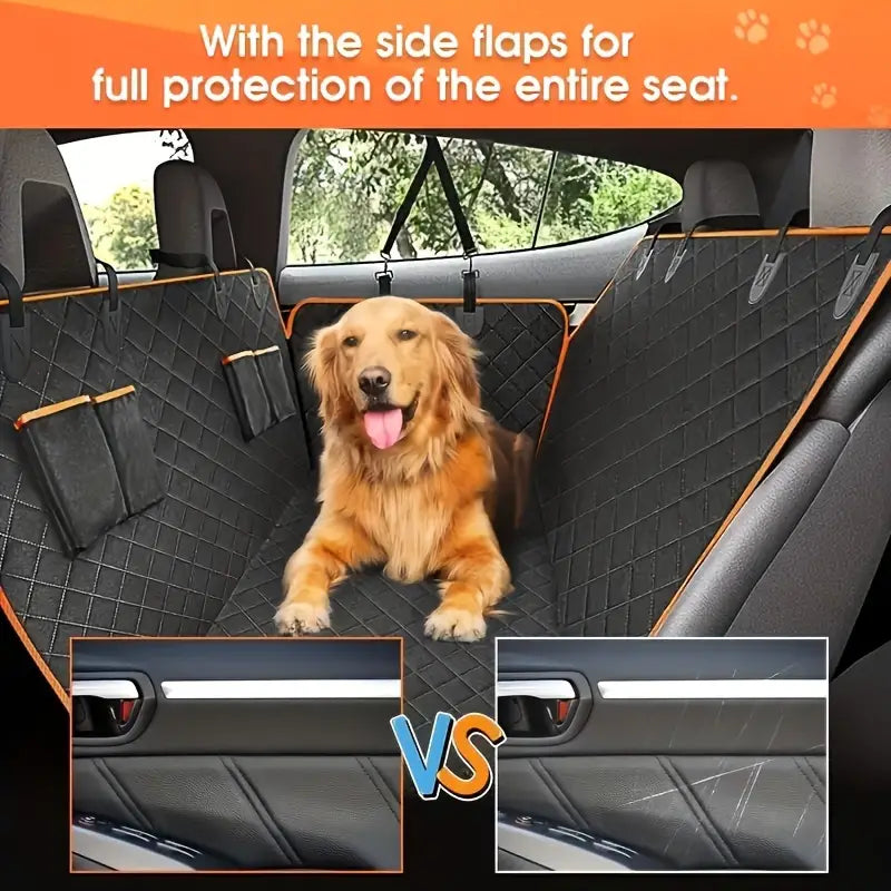 Heavy-Duty Dog Hammock - Back Seat Car Protector